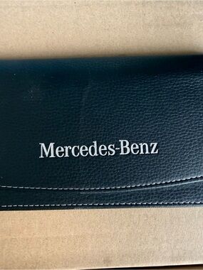 Mercedes-Benz Black Leather Document Organizer